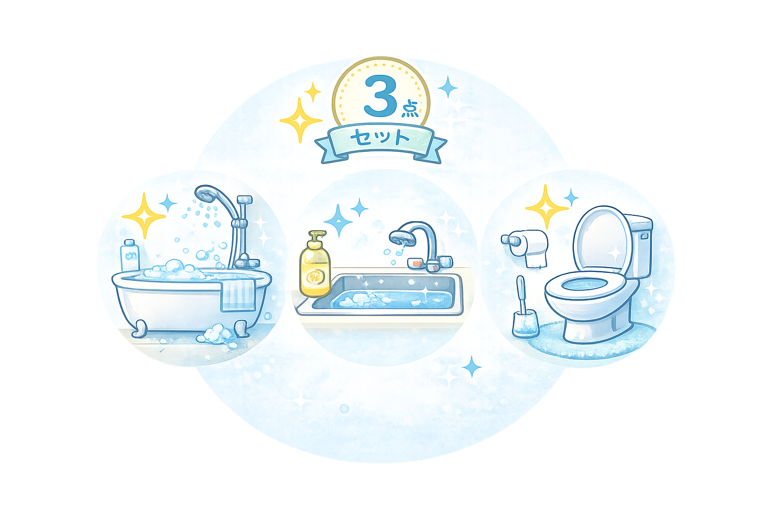 水回りセット（2点/3点）のアイコン