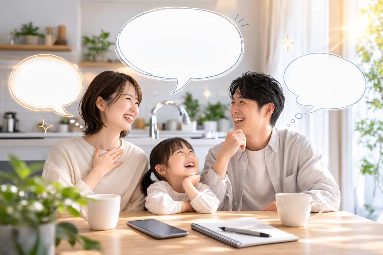 お客様の声（ご家族のイメージ写真）